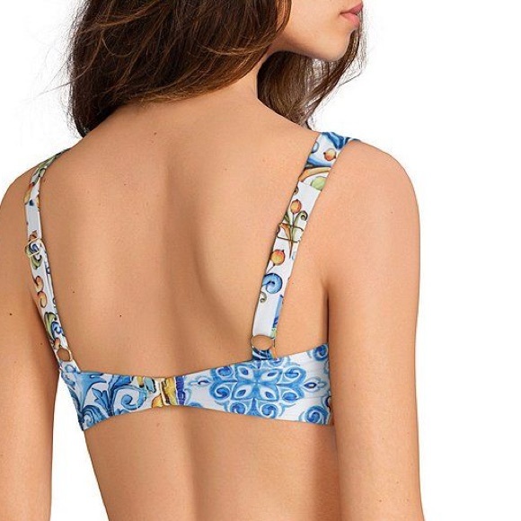 Antonio Melani Blue Mosaic Swimsuit Top Si… - Picture 2 of 6